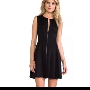Theory front zip dress